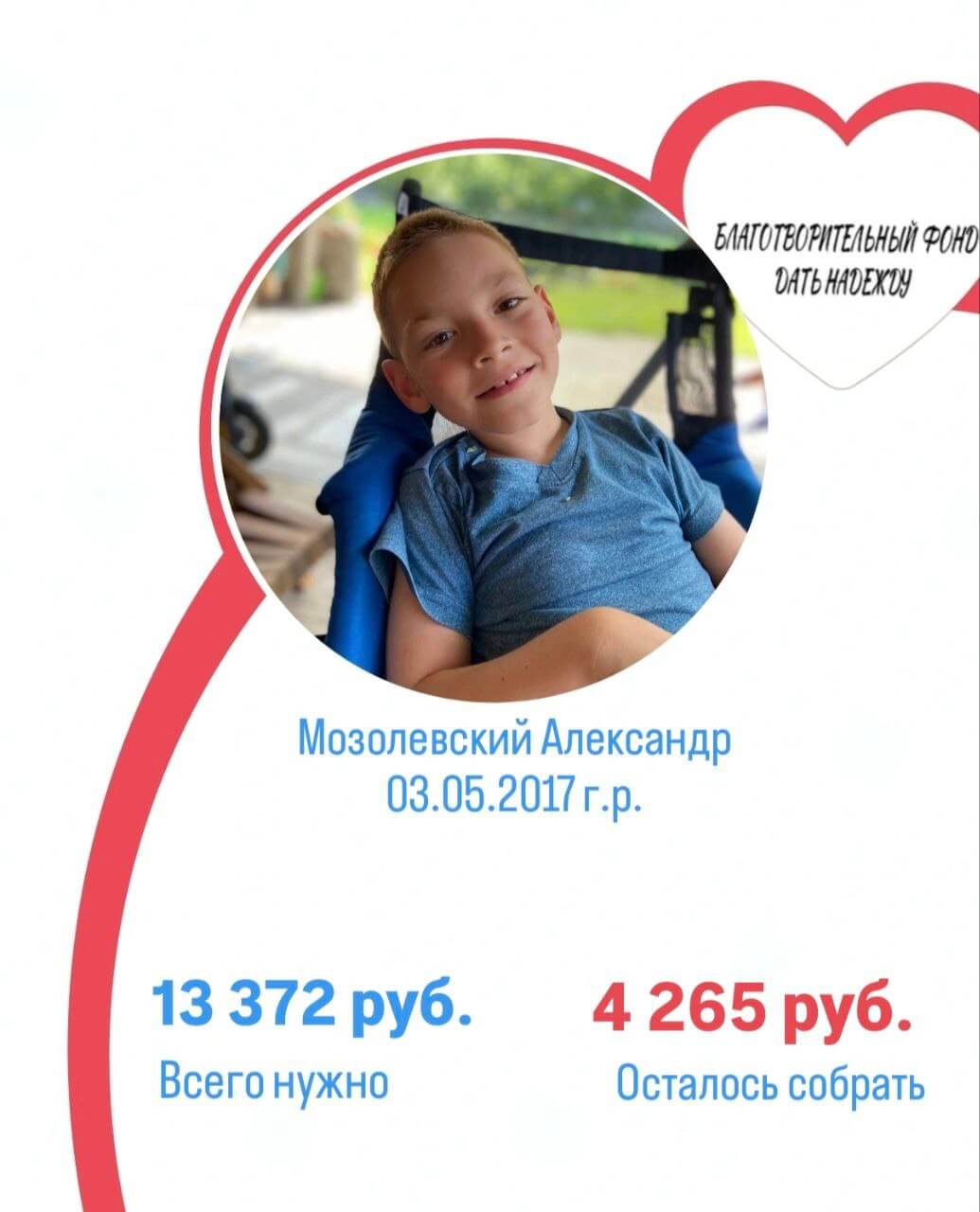 Поможем мальчику Александру